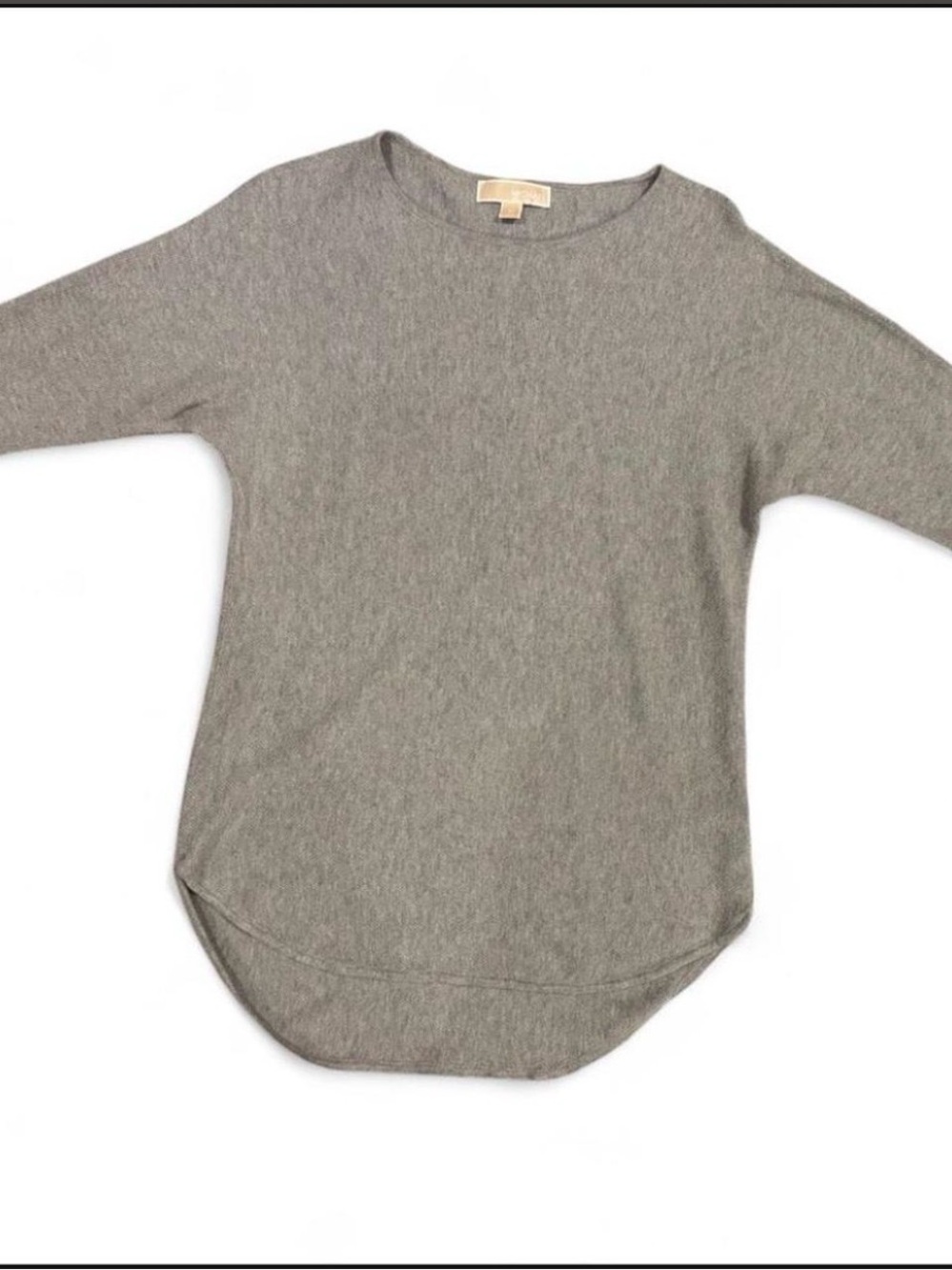 MICHAEL Michael Kors Light Gray Knit Crewneck Sweater